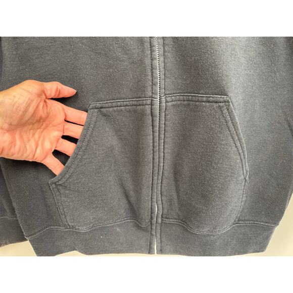 Gildan Flag Zipper Hoodie Size Med - Picture 6 of 9